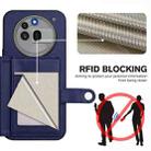 For Nothing Phone 3a Pro Button Card Bag RFID Anti-theft Phone Case(Blue) - 3