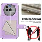 For Nothing Phone 3a Pro Button Card Bag RFID Anti-theft Phone Case(Purple) - 3