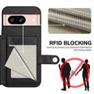 For Google Pixel 8 Button Card Bag RFID Anti-theft Phone Case(Black) - 3