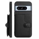 For Google Pixel 8 Pro Button Card Bag RFID Anti-theft Phone Case(Black) - 2