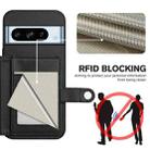 For Google Pixel 8 Pro Button Card Bag RFID Anti-theft Phone Case(Black) - 3