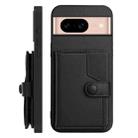 For Google Pixel 8a Button Card Bag RFID Anti-theft Phone Case(Black) - 2