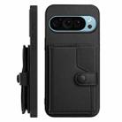 For Google Pixel 9 Button Card Bag RFID Anti-theft Phone Case(Black) - 2