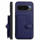 For Google Pixel 10 Pro XL Button Card Bag RFID Anti-theft Phone Case(Blue) - 2