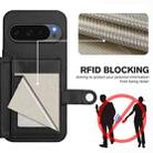 For Google Pixel 10 / 10 Pro Button Card Bag RFID Anti-theft Phone Case(Black) - 3