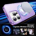 For iPhone 14 Pro Frosted Skin Feel MagSafe Holder 360 Full Body Phone Case(Purple) - 2