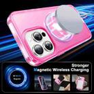 For iPhone 13 Pro Max Frosted Skin Feel MagSafe Holder 360 Full Body Phone Case(Rose Red) - 2