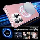 For iPhone 16 Pro Solid Color Wave MagSafe Holder Phone Case(Pink) - 2