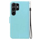 For Samsung Galaxy S25 Ultra 5G Ultra-thin Voltage Magnetic Buckle Leather Phone Case(Green) - 3
