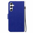 For Samsung Galaxy S25 5G Ultra-thin Voltage Magnetic Buckle Leather Phone Case(Blue) - 3