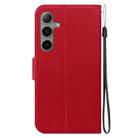 For Samsung Galaxy S24 FE 5G Ultra-thin Voltage Magnetic Buckle Leather Phone Case(Red) - 3