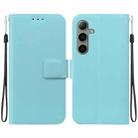 For Samsung Galaxy S24+ 5G Ultra-thin Voltage Magnetic Buckle Leather Phone Case(Green) - 1