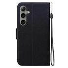 For Samsung Galaxy S24+ 5G Ultra-thin Voltage Magnetic Buckle Leather Phone Case(Black) - 3
