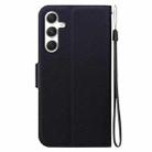 For Samsung Galaxy S24 5G Ultra-thin Voltage Magnetic Buckle Leather Phone Case(Black) - 3