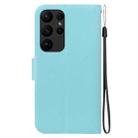 For Samsung Galaxy S23 Ultra 5G Ultra-thin Voltage Magnetic Buckle Leather Phone Case(Green) - 3