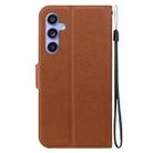 For Samsung Galaxy S23 FE 5G Ultra-thin Voltage Magnetic Buckle Leather Phone Case(Brown) - 3