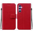 For Samsung Galaxy S23 FE 5G Ultra-thin Voltage Magnetic Buckle Leather Phone Case(Red) - 1