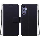 For Samsung Galaxy S23 FE 5G Ultra-thin Voltage Magnetic Buckle Leather Phone Case(Black) - 1