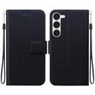 For Samsung Galaxy S23+ 5G Ultra-thin Voltage Magnetic Buckle Leather Phone Case(Black) - 1