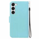 For Samsung Galaxy S23 5G Ultra-thin Voltage Magnetic Buckle Leather Phone Case(Green) - 3