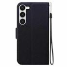 For Samsung Galaxy S23 5G Ultra-thin Voltage Magnetic Buckle Leather Phone Case(Black) - 3