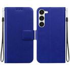 For Samsung Galaxy S23 5G Ultra-thin Voltage Magnetic Buckle Leather Phone Case(Blue) - 1