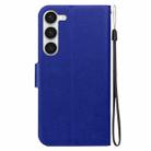 For Samsung Galaxy S23 5G Ultra-thin Voltage Magnetic Buckle Leather Phone Case(Blue) - 3