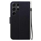 For Samsung Galaxy S22 Ultra 5G Ultra-thin Voltage Magnetic Buckle Leather Phone Case(Black) - 3