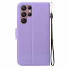 For Samsung Galaxy S22+ 5G Ultra-thin Voltage Magnetic Buckle Leather Phone Case(Purple) - 3