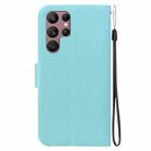 For Samsung Galaxy S22+ 5G Ultra-thin Voltage Magnetic Buckle Leather Phone Case(Green) - 3