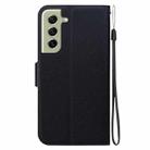For Samsung Galaxy S21 FE 5G Ultra-thin Voltage Magnetic Buckle Leather Phone Case(Black) - 3
