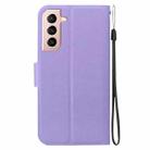 For Samsung Galaxy S21+ 5G Ultra-thin Voltage Magnetic Buckle Leather Phone Case(Purple) - 3