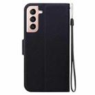 For Samsung Galaxy S21+ 5G Ultra-thin Voltage Magnetic Buckle Leather Phone Case(Black) - 3