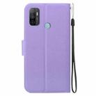 For Samsung Galaxy A73 5G Ultra-thin Voltage Magnetic Buckle Leather Phone Case(Purple) - 3