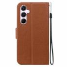 For Samsung Galaxy A55 5G Ultra-thin Voltage Magnetic Buckle Leather Phone Case(Brown) - 3
