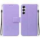 For Samsung Galaxy A35 5G Ultra-thin Voltage Magnetic Buckle Leather Phone Case(Purple) - 1