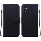 For Samsung Galaxy A14 5G Ultra-thin Voltage Magnetic Buckle Leather Phone Case(Black) - 1