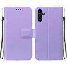 For Samsung Galaxy A13 5G Ultra-thin Voltage Magnetic Buckle Leather Phone Case(Purple) - 1
