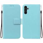 For Samsung Galaxy A13 5G Ultra-thin Voltage Magnetic Buckle Leather Phone Case(Green) - 1