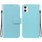 For Samsung Galaxy A06 4G Ultra-thin Voltage Magnetic Buckle Leather Phone Case(Green) - 1