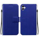 For Samsung Galaxy A04e / F04 / M04 Ultra-thin Voltage Magnetic Buckle Leather Phone Case(Blue) - 1