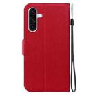 For Samsung Galaxy A36 5G / A56 5G Ultra-thin Voltage Magnetic Buckle Leather Phone Case(Red) - 3