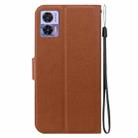 For Motorola Edge 30 Neo / Edge 30 Lite Ultra-thin Voltage Magnetic Buckle Leather Phone Case(Brown) - 3