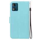 For Motorola Moto E13 Ultra-thin Voltage Magnetic Buckle Leather Phone Case(Green) - 3