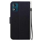 For Motorola Moto E13 Ultra-thin Voltage Magnetic Buckle Leather Phone Case(Black) - 3