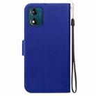 For Motorola Moto E13 Ultra-thin Voltage Magnetic Buckle Leather Phone Case(Blue) - 3