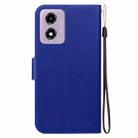 For Motorola Moto E14 / Moto G04s Ultra-thin Voltage Magnetic Buckle Leather Phone Case(Blue) - 3