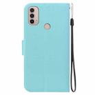 For Motorola Moto E20 / E30 / E40 Ultra-thin Voltage Magnetic Buckle Leather Phone Case(Green) - 3