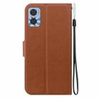 For Motorola Moto E22 / Moto E22i Ultra-thin Voltage Magnetic Buckle Leather Phone Case(Brown) - 3