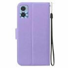 For Motorola Moto E22 / Moto E22i Ultra-thin Voltage Magnetic Buckle Leather Phone Case(Purple) - 3